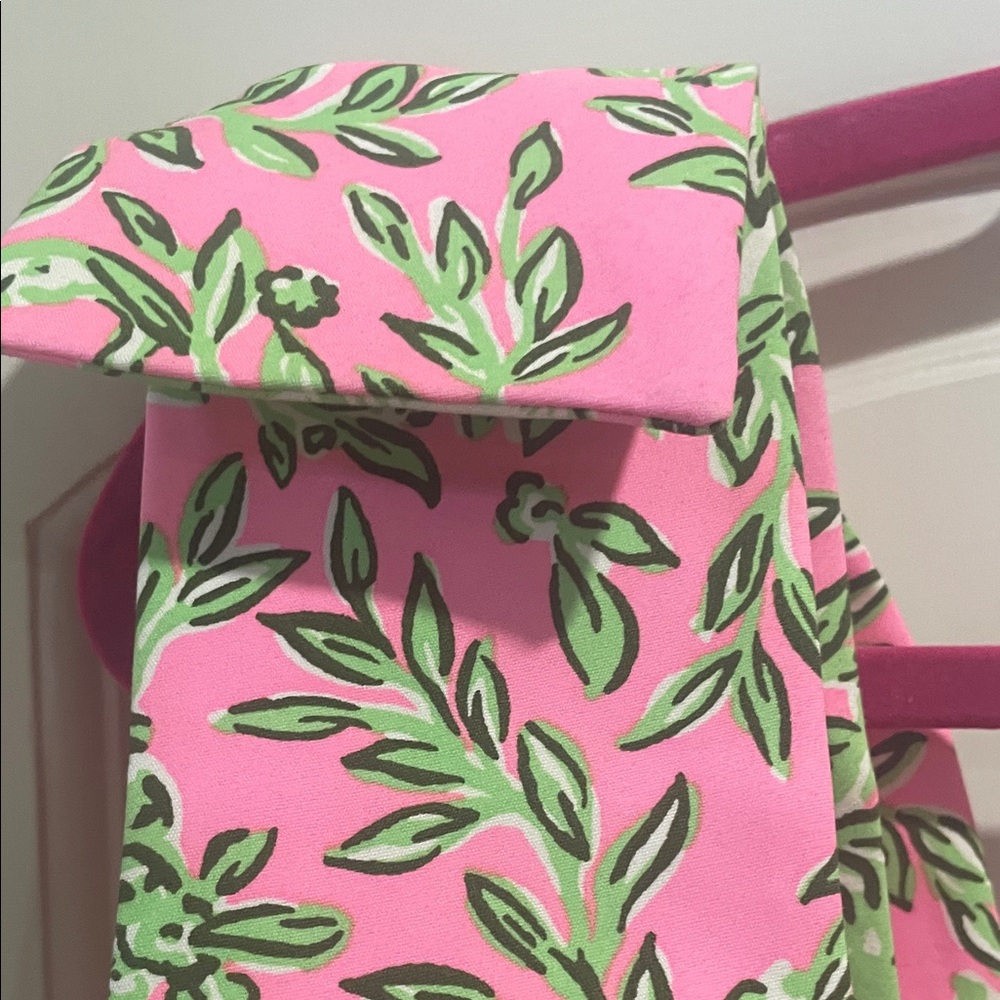 Pink Floral Tie-Shoulder Tank Top - Picture 7 of 13